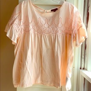 Jcrew eyelet knit top